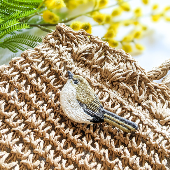 [特輯/電子郵件雜誌出版]日本鶯刺繡胸針春天野鳥 第7張的照片