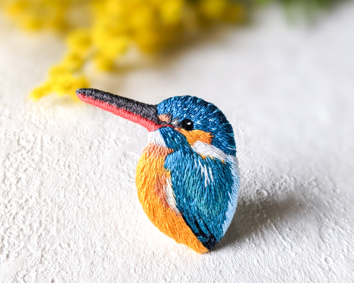 夏の刺繍フレーム　蓮とカワセミ　直径17cm 夏の刺繍フレーム 蓮とカワセミ 直径17cm 717qNfAeAYL._UF350