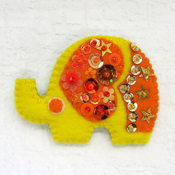 ゾウブローチ ZUZU-ZOO BROOCH