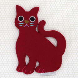クロム様❤️オーダーページ②ジェットコースター猫　フラットポーチ等ハンドメイド品 おすまし猫洒落ポーチ 黒猫 | iichi 日々の暮らしを心地よくする