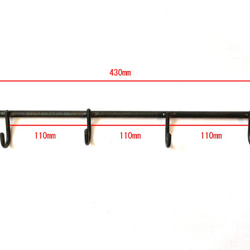 壁掛けフック(４つ掛け) 2枚目の画像