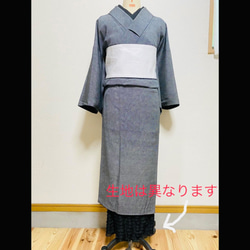 人魚裾~キモノスカート~【red×red】短いアンティーク着物の味方♫ 裾にふりふりレースを♪♪♪ 3枚目の画像