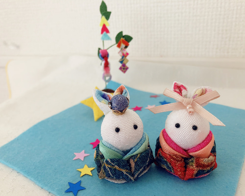 『セール』七夕☆彦星&織姫☆うさぎ セール』七夕☆彦星&織姫☆うさぎ