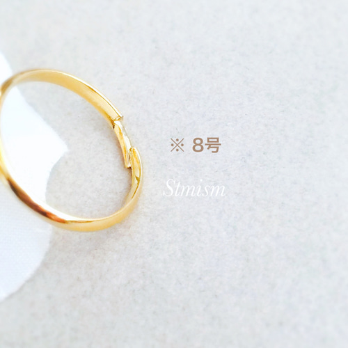 小花❤️コットンパールピンキーリング（4号〜8号） 指輪