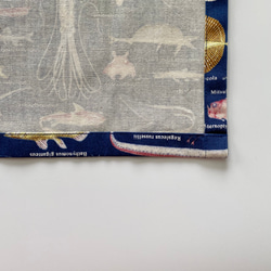 深海魚柄☆120〜130こどもエプロン、三角巾、巾着の3点セット 6枚目の画像