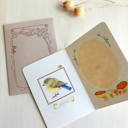 ルリビタキのグリーティングカード 4枚目の画像