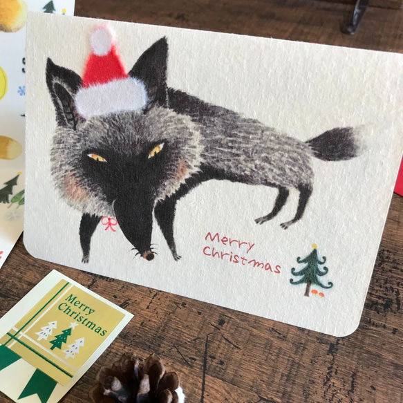 キツネのクリスマスカード 6枚目の画像