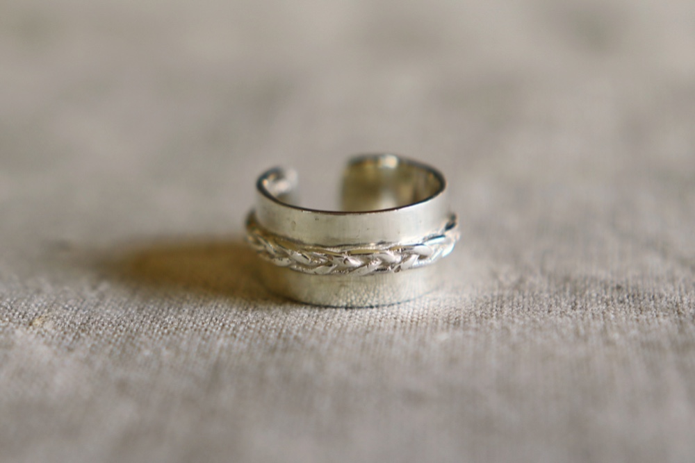 Braid silver ring (三つ編み)