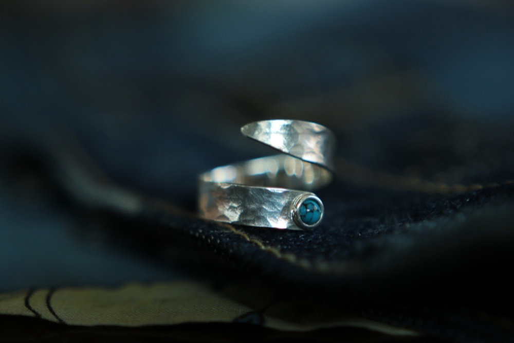 ブルーターコイズのフリーリング