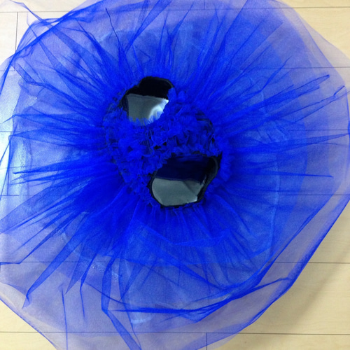 バレエ衣装 青×ゴールド 白雪姫風カラー その他ファッション