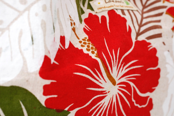 \ 午餐手提袋 * 紅色/Walk Mini Tote Hawaiian Hibiscus 第6張的照片