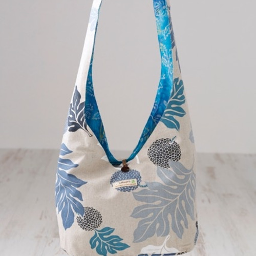 本場ハワイアン生地一閑張りバッグ