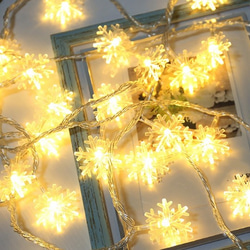 雪花のガーランドライト モビール雪花ランプ クリスマス/誕生日/ウェディング　クリスマス 3枚目の画像
