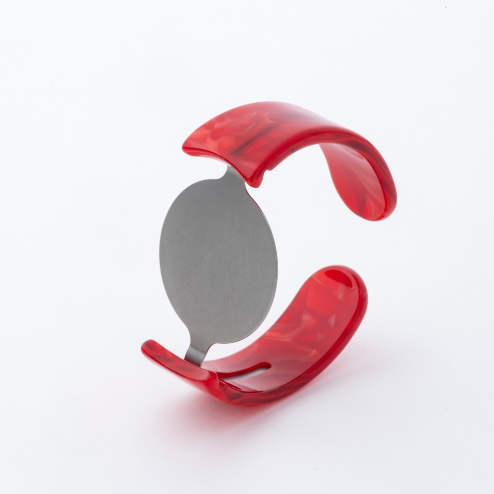 交換用バングル ビッグフェイス（レッドマーブル）