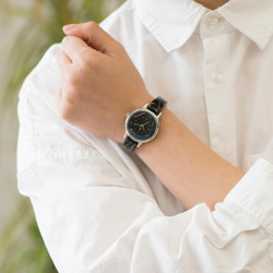 腕時計 鯖江バングルウォッチ スモールフェイス ブルーモザイク 4枚目の画像