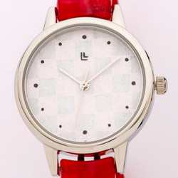 腕時計 鯖江バングルウォッチ スモールフェイスSI［WASHI］ピンク 2枚目の画像