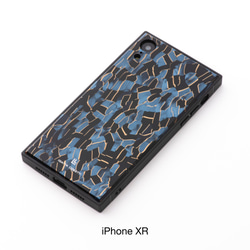 X/XS、XR 鋭角なエッジとしっとりした艶が美しい職人仕上のiPhoneケース｜ブルーモザイク 4枚目の画像