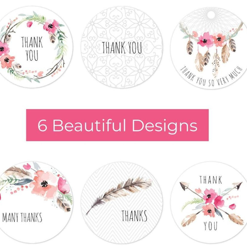 送料無料】96片〇シール〇Thank You〇16片×6種 シール Itoshima87 通販 