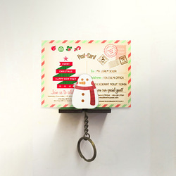 ❄限量交換禮物❄聖誕花圈壁掛鑰匙圈-鑰匙圈/壁飾/壁掛 第3張的照片