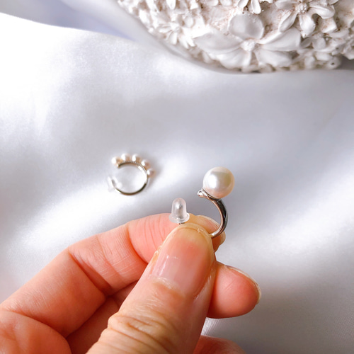 あこや真珠 イヤーカフ SV・G イヤーカフ Calla.(カラー) 通販｜Creema  