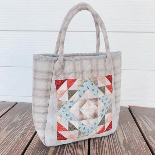 パッチワークキット】花束のタウンバッグ（＃833） キット