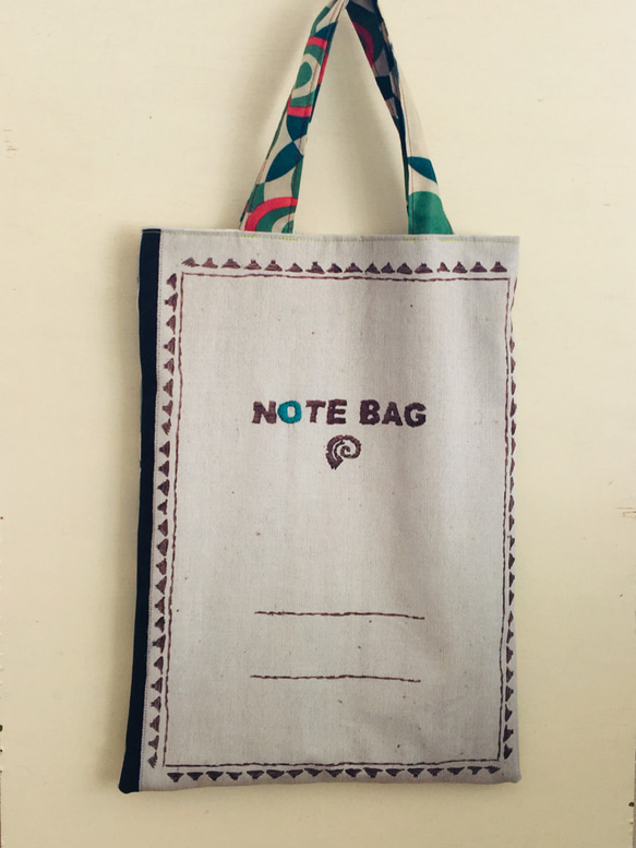 オリジナル刺繍プリント  notebag_w01 3枚目の画像