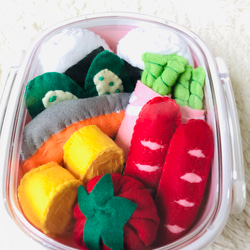 ☆受注生産☆フェルトおままごと かわいいお弁当箱セット② 雑貨