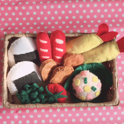 ☆受注生産☆フェルトおままごと かわいいお弁当箱セット② 雑貨