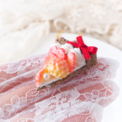 ♔リボンでおめかし♔ プリンセス いちごタルトケーキ（受注生産） 3枚目の画像