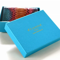世界的一流ブランドを手掛ける職人が作る本革ミニ財布（ターコイズ・緑・黄) 4枚目の画像
