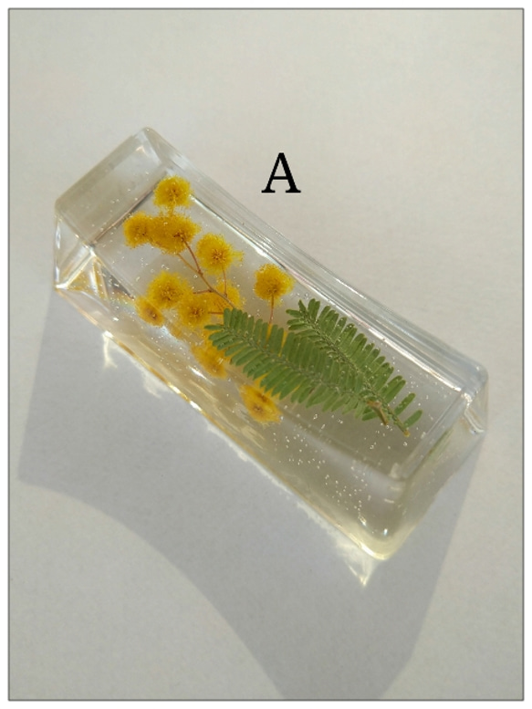 受注製作 お花の箸置き「固まるハーバリウム」 2枚目の画像