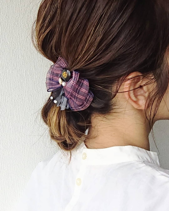 Plaid ヘアクリップ 6枚目の画像