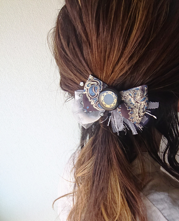 attractive Paisley  Ribbon  ヘアクリップ 6枚目の画像