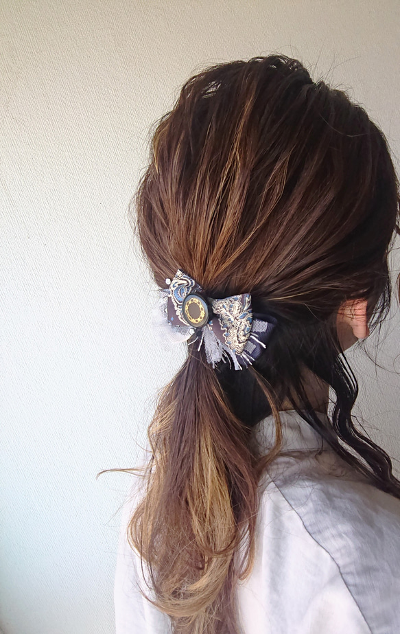 attractive Paisley  Ribbon  ヘアクリップ 7枚目の画像