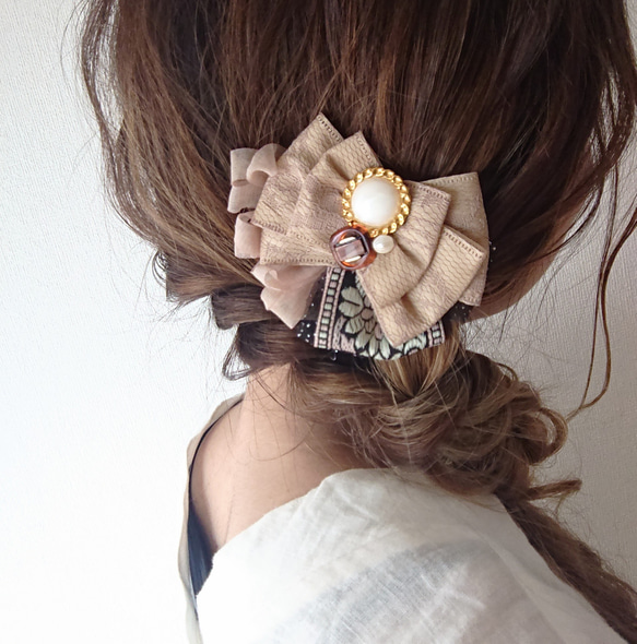 Jewelry Bouguet Ribbon  ヘアクリップ 1枚目の画像