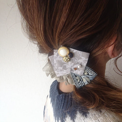 Jewelry Bouguet Ribbon  ヘアクリップ 6枚目の画像