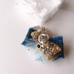 Denim & embroidery ヘアクリップ ヘアクリップ・バナナクリップ