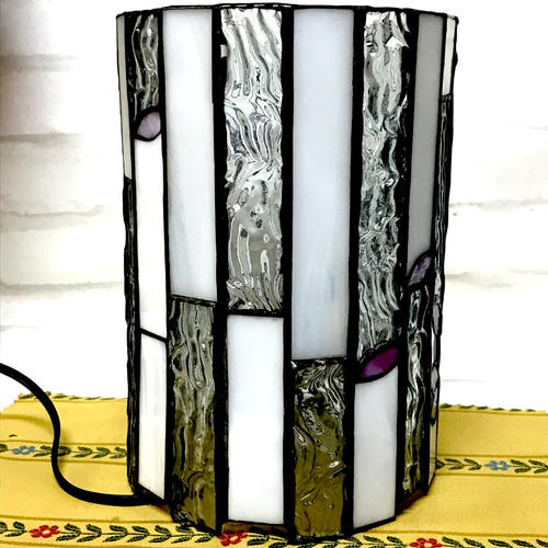 ステンドグラス 行灯ランプ(チェリーブロッサム) スタンドライト