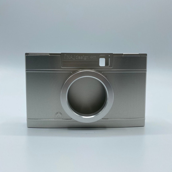 【SALE!】アルミ削り出しポケットティッシュケース《フィルムカメラ型》　EE-3CD 1枚目の画像