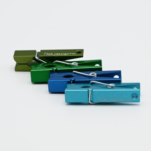 アルミ削り出しカラーアルマイトクリップ【12colors】 その他雑貨 「NA