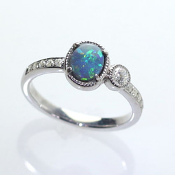 PT900ブラックオパールリング0.88ct 楽天市場】ブラックオパール リング/指輪 プラチナ PT900 宇宙の