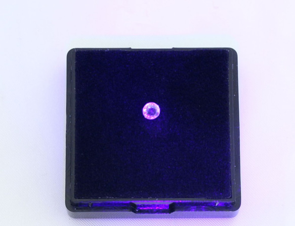 Pt900 ブルーサファイア(UVチェンジ)リング　0.36ct 5枚目の画像