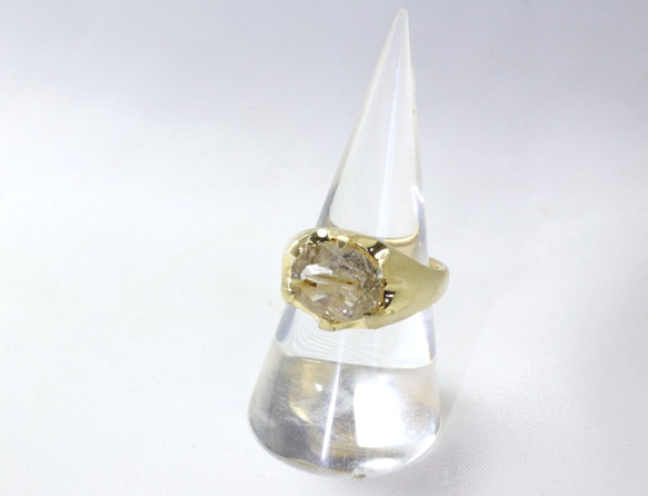 K18YG ルチルクォーツリング 3.75ct 5枚目の画像