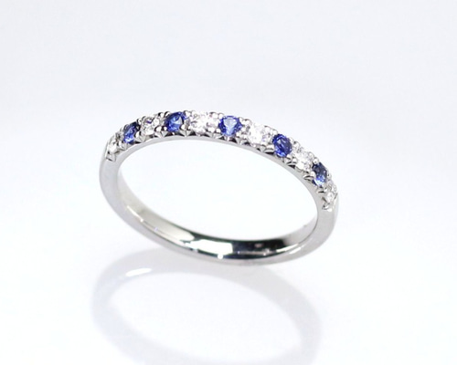 あちゃ　pt900 ブルーサファイア　ダイヤモンド　リング Pt900 天然ブルーサファイアリング 10号 約12.6g 4.34ct