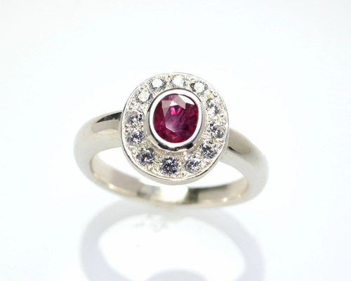 ま*ん様 Pt900ルビー&ダイヤモンドリング 楽天市場】【鑑別書付】pt900 ルビー & ダイヤモンド リング希少