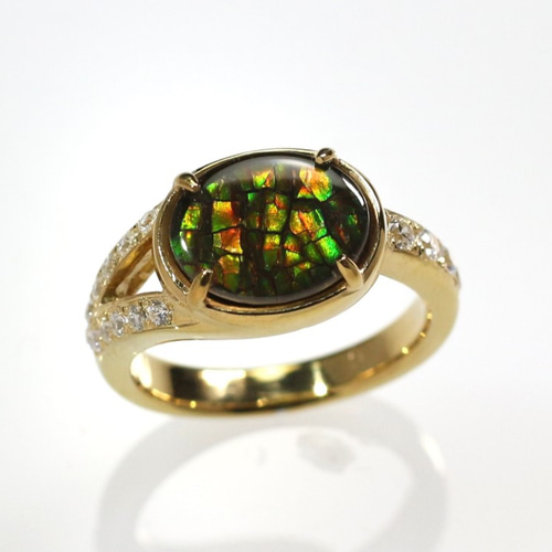 K18YG アンモライトリング 2.70ct 指輪・リング Atelier Ozaki