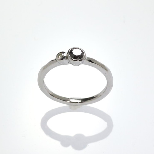 Pt900 ブラックダイヤモンドリング 0.28ct 指輪・リング Atelier Pt900 ブラックダイヤモンドリング 0.28ct 指輪・リング Atelier