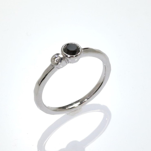 Pt900 ブラックダイヤモンドリング 0.28ct 指輪・リング Atelier Ozaki