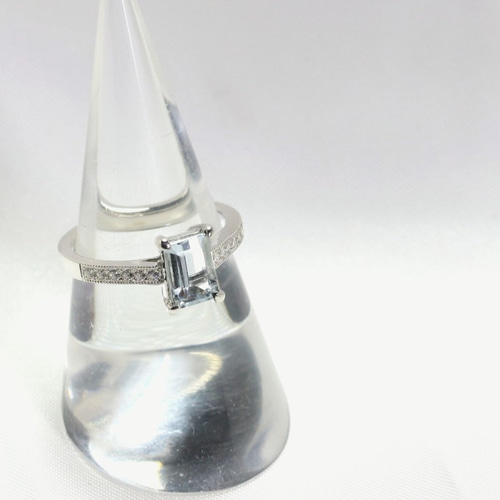 Pt900 アクアマリンリング 1.10ct 指輪・リング Atelier Ozaki