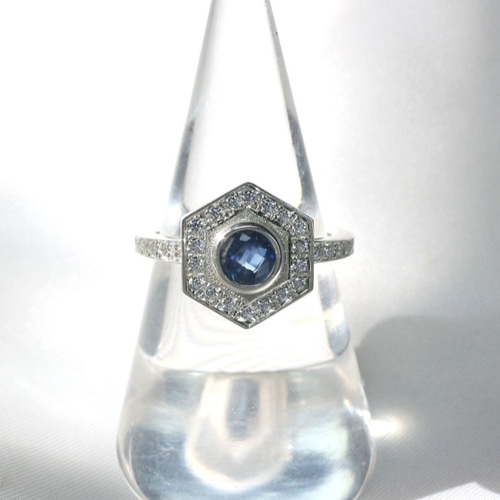 Pt900 ブルーサファイアリング 0.66ct 指輪・リング Atelier Ozaki  
